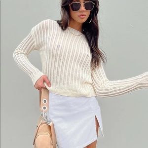 Princess Polly Lioness Lola white skirt